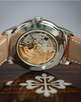 Patek Philippe Complications Silver Opaline Dial Steel Case Strap 40 mm 5212A-001 - WATCHXNYC