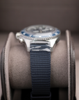 Glashuette Original SeaQ Chronograph 43.20 mm Blue Dial Stainless Steel Synthetic Strap, Blue 1-37-23-02-81-36 - WATCHXNYC