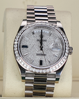 Rolex Day-Date 40mm Diamond Paved Dial White Gold 228349rbr-0036 - WATCHXNYC