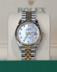 Rolex Datejust 31mm Silver Diamond Dial Stainless Steel & Yellow Gold 278273 - WATCHXNYC