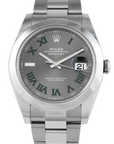 Rolex Wimbledon Datejust Stainless Steel 41mm Oyster Perpetual 126300 - WATCHXNYC