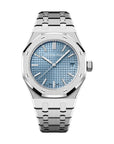 Audemars Piguet Royal Oak Selfwinding 37 mm Light Blue Dial Stainless Steel Bracelet 15550ST.OO.1356ST.08 - WATCHXNYC