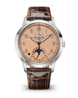 Patek Philippe Grand Complications 40 mm Salmon Dial White Gold Leather Strap 5320G-011 - WATCHXNYC