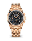 Patek Philippe Grand Complications 41 mm Black Dial 18k Rose Gold Bracelet 5270/1R-001 - WATCHXNYC