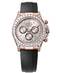 Rolex Oyster 40 mm Sundust and Bright Black Counter Rings Set With Diamonds Dial 18 kt Everose Gold With Lugs Set With Diamonds Oysterflex 126535tbr-0002 - Wrist Boutique