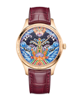 Vacheron Constantin Métiers d'Art Tribute to traditional symbols - Eternal flow 38 mm Multi Coloured Dial 18K Pink Gold Leather Strap 2400A/000R-H024 - WATCHXNYC