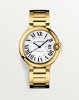 Cartier Ballon Bleu 36 mm Yellow gold Silver Dial Bracelet WGBB0046 - WATCHXNYC