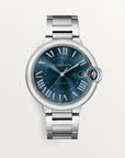 Cartier Ballon Bleu 40 mm Steel Blue Sunray Dial Steel Bracelet WSBB0061 - WATCHXNYC
