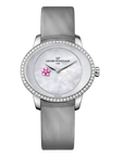 Girard-Perregaux Cat’s Eye Plum Blossom 35.40 x 30.40 mm Mother Of Pearl Dial with Diamonds Stainless Steel Leather Strap 80484D11A701-HK7A - WATCHXNYC