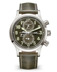 Patek Philippe Complications Calatrava Green Dial White Gold Case Green Strap 42 mm 5924G-010 - WATCHXNYC