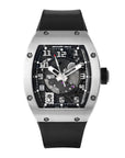 Richard Mille RM005 White Gold 38 mm x 45 mm Transparent Dial White Gold Rubber Strap - WATCHXNYC
