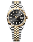 Rolex Datejust 41 41 mm Bright Black Dial Oystersteel and 18k Yellow Gold Jubilee Bracelet 126333-0014 - WATCHXNYC