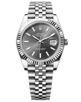 Rolex Datejust 41 41 mm Slate Dial Oystersteel and White Gold Jubilee Bracelet 126334-0014 - WATCHXNYC
