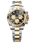 Rolex Oyster 40 mm Bright Black And Golden Set With Diamonds Dial Yellow Rolesor - combination of Oystersteel and yellow gold Oysterflex 126503-0002 - Wrist Boutique