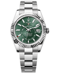 Rolex Sky-Dweller 42 mm Mint Green Dial Oystersteel and yellow gold Oyster Bracelet 336934-0001 - WATCHXNYC