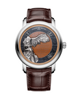 Vacheron Constantin Métiers d'Art Tribute to great civilisations - Victoire de Samothrace 42 mm Silver Dial White Gold Leather Strap 7620A/000G-B928 - WATCHXNYC