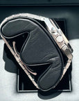 Audemars Piguet Royal Oak 41mm Purple Dial Frosted White Gold 26331BC.GG.1224BC.01 - WATCHXNYC