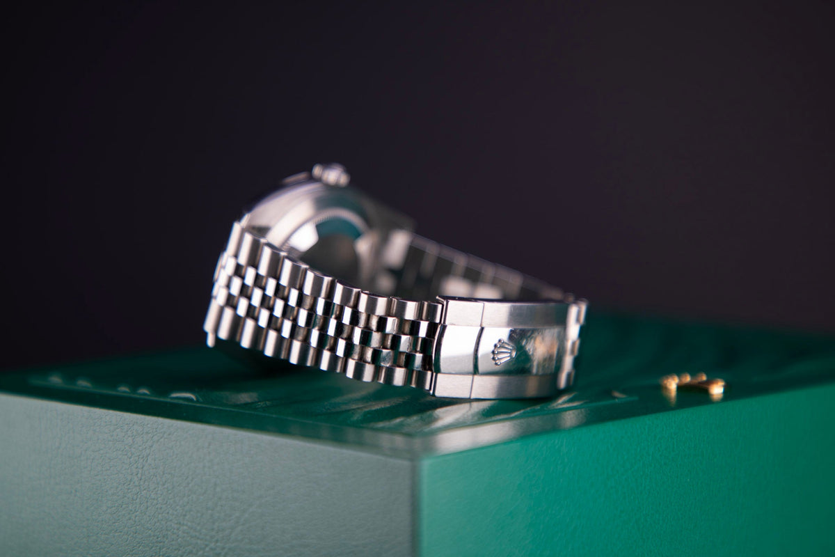 Rolex Datejust 41 41 mm Azzurro-Blue Dial Oystersteel and White Gold Jubilee Bracelet 126334-0026 - WATCHXNYC