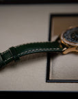 Patek Philippe Complications World Time Olive Green Dial Rose Gold Diamond Case   Green Strap 36 mm 7130R-014 - WATCHXNYC