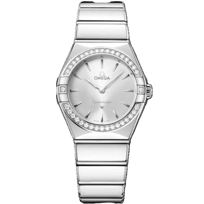 Omega Constellation 28mm Silver dial steel bracelet 131.15.28.60.02.001 - WATCHXNYC