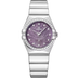 Omega Constellation Purple Dial Steel Bracelet 28 mm 131.15.28.60.60.001