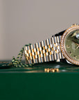 Rolex Datejust 31 31 mm Olive Green Set With Diamonds Dial Oystersteel and 18k Yellow Gold Jubilee Bracelet 278383rbr-0016 - WATCHXNYC
