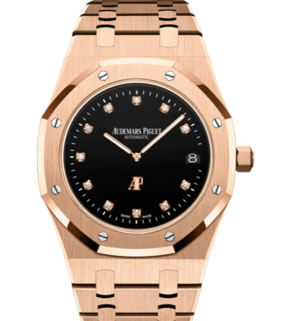 Audemars Piguet Royal Oak 39mm Black Dial Rose Gold Bracelet 15207OR.OO.1240OR.01 - WATCHXNYC