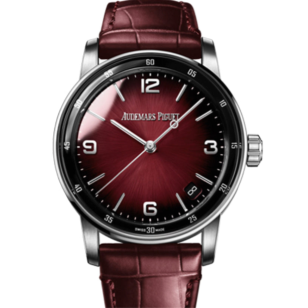 Audemars Piguet Code 11.59 41mm Smoked Lacquered Burgundy Red Dial White Gold 15210BC.OO.A068CR.01 - WATCHXNYC