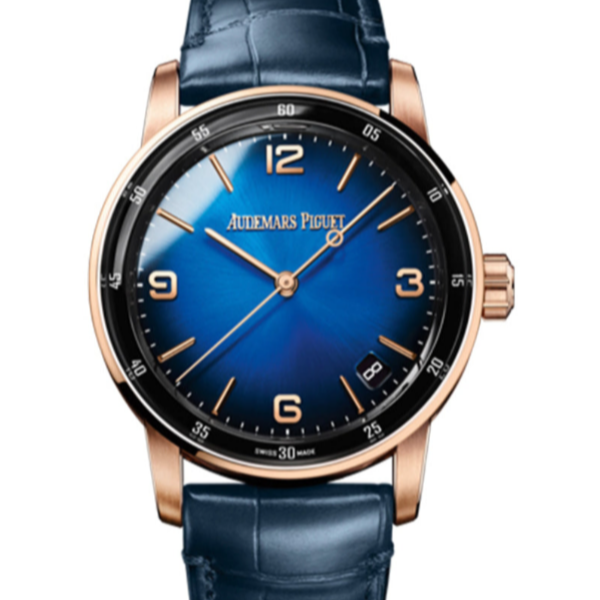 Audemars Piguet Code 11.59 41mm Smoked Lacquered Blue Dial Rose Gold 15210OR.OO.A028CR.01 - WATCHXNYC