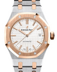 Audemars Piguet Royal Oak 37mm Silver Dial Stainless Steel & Pink Gold 15450SR.OO.1256SR.01 - WATCHXNYC