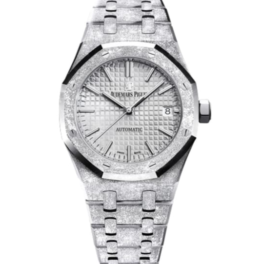 Audemars Piguet Royal Oak 37mm Gold Rhodium Dial Frosted White Gold 15454BC.GG.1259BC.01 - WATCHXNYC