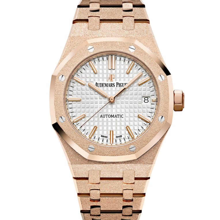 Audemars Piguet Royal Oak Frosted 37mm White Dial Rose Gold 15454OR.GG.1259OR.01 - WATCHXNYC
