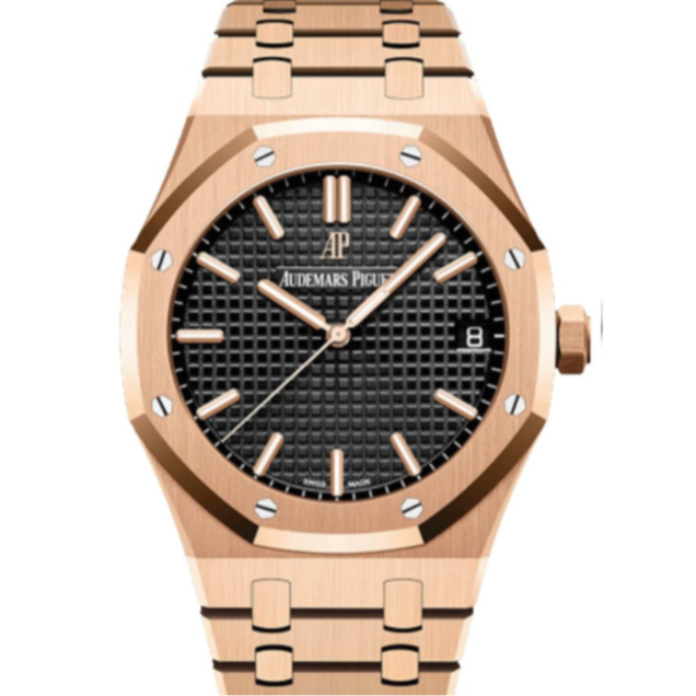 Audemars Piguet Royal Oak 41mm Black Dial Rose Gold 15500OR.OO.1220OR.01 - WATCHXNYC
