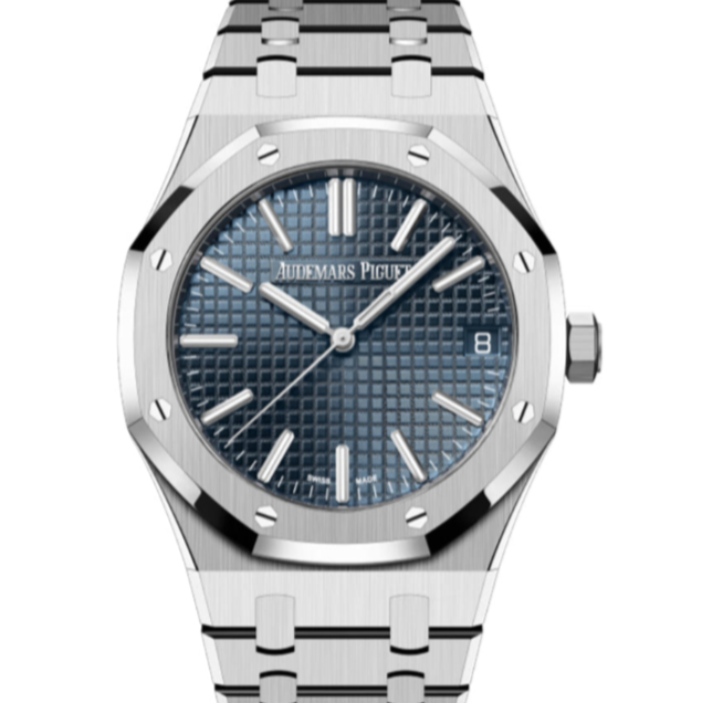 Audemars Piguet Royal Oak 41mm Blue Dial Stainless Steel Bracelet 15510ST.OO.1320ST.01 - WATCHXNYC