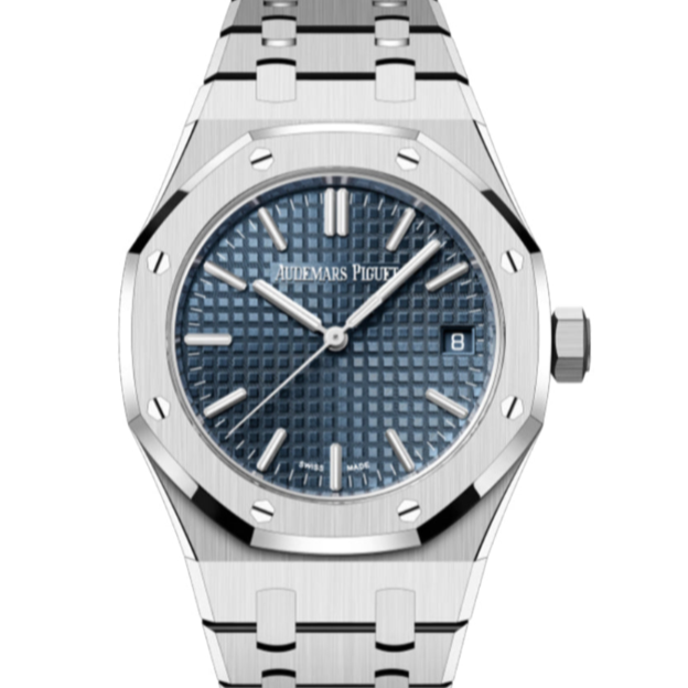 Audemars Piguet Royal Oak 37mm Bleu Nuit Nuage 50 Dial Stainless Steel Bracelet 15550ST.OO.1356ST.02 - WATCHXNYC