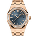 Audemars Piguet Royal Oak 37mm Blue Dial Rose Gold Diamond Bracelet 15551OR.ZZ.13560OR.02