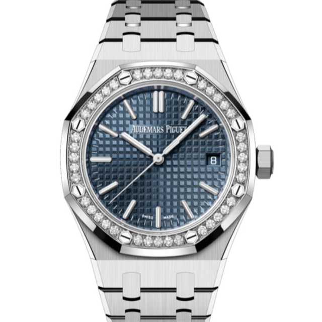 Audemars Piguet Royal Oak 37mm Blue Dial Stainless Steel Bracelet 15551ST.ZZ.1356ST.02 - WATCHXNYC