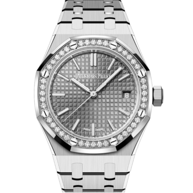 Audemars Piguet Royal Oak 37mm Grey Dial Stainless Steel Bracelet 50th Anniversary 15551ST.ZZ.1356ST.03 - WATCHXNYC