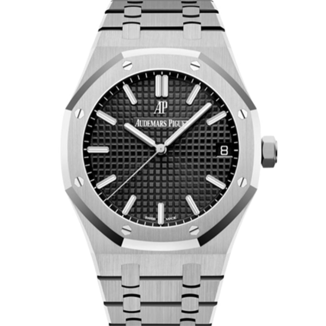 Audemars Piguet Grande Tapisserie Royal Oak 41mm Black Dial Stainless Steel 15500ST.OO.1220ST.03 - WATCHXNYC