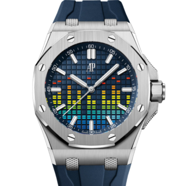 Audemars Piguet Royal Oak Offshore 43mm Blue Dial Titanium 15600TI.OO.A343CA.01 - WATCHXNYC