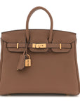 HERMES Birkin 25 Togo Alezan Gold Hardware - WATCHXNYC