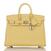 HERMES Birkin 25 Togo Jaune Poussin Palladium Hardware