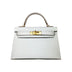 HERMES Mini Kelly 20 Epsom Gris Pale Gold Hardware