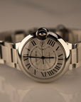 Cartier Ballon Bleu 40 mm Steel Silver Dial Bracelet WSBB0040 - WATCHXNYC