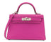 HERMES Mini Kelly 20 Chèvre Magnolia Palladium Hardware