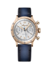 Breguet Type XX Chronographe 2075 Silver Dial 18K Breguet Gold Blue Calfskin Leather Strap 38.3 mm 2075BH/G9/398