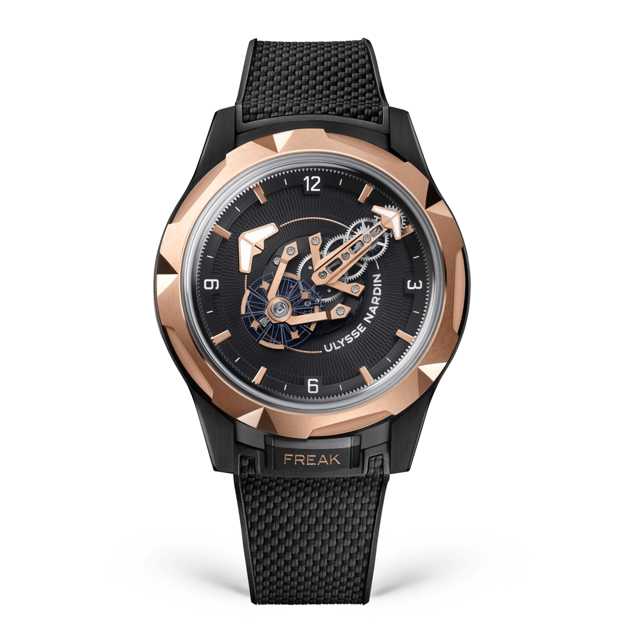 Ulysse Nardin Freak ONE 44 mm Black Dial Titanium Rubber Strap 2405-500-2A/3D - WATCHXNYC