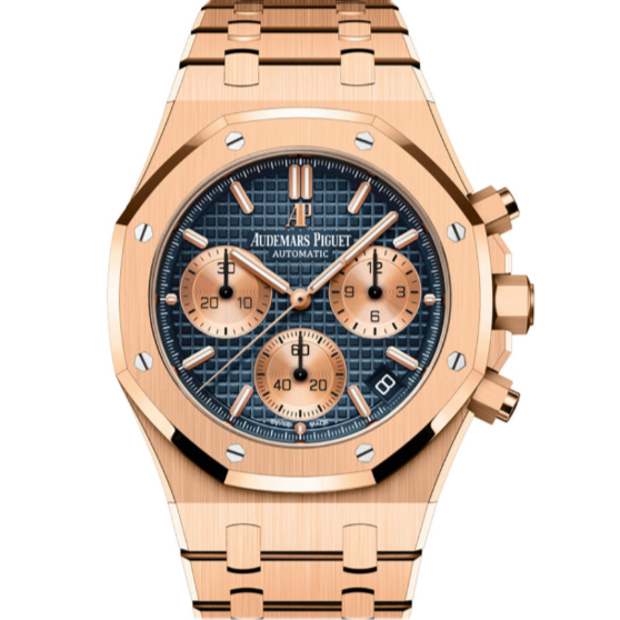 Audemars Piguet Royal Oak 41mm Blue Dial Rose Gold 26239OR.OO.1220OR.01 - WATCHXNYC
