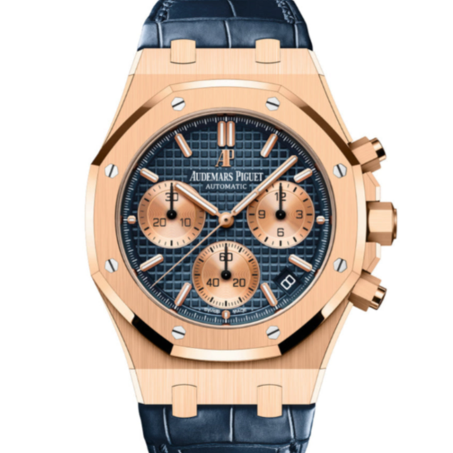 Audemars Piguet Royal Oak 41mm Blue Dial Rose Gold 26239OR.OO.D315CR.01 - WATCHXNYC
