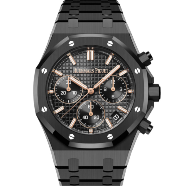 Audemars Piguet Royal Oak 41mm Black Dial Black Ceramic 26240CE.OO.1225CE.01 - WATCHXNYC